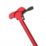 AR-15 Battle Hammer Charging Handle w/ Oversized Latch - Red body and Black Latch